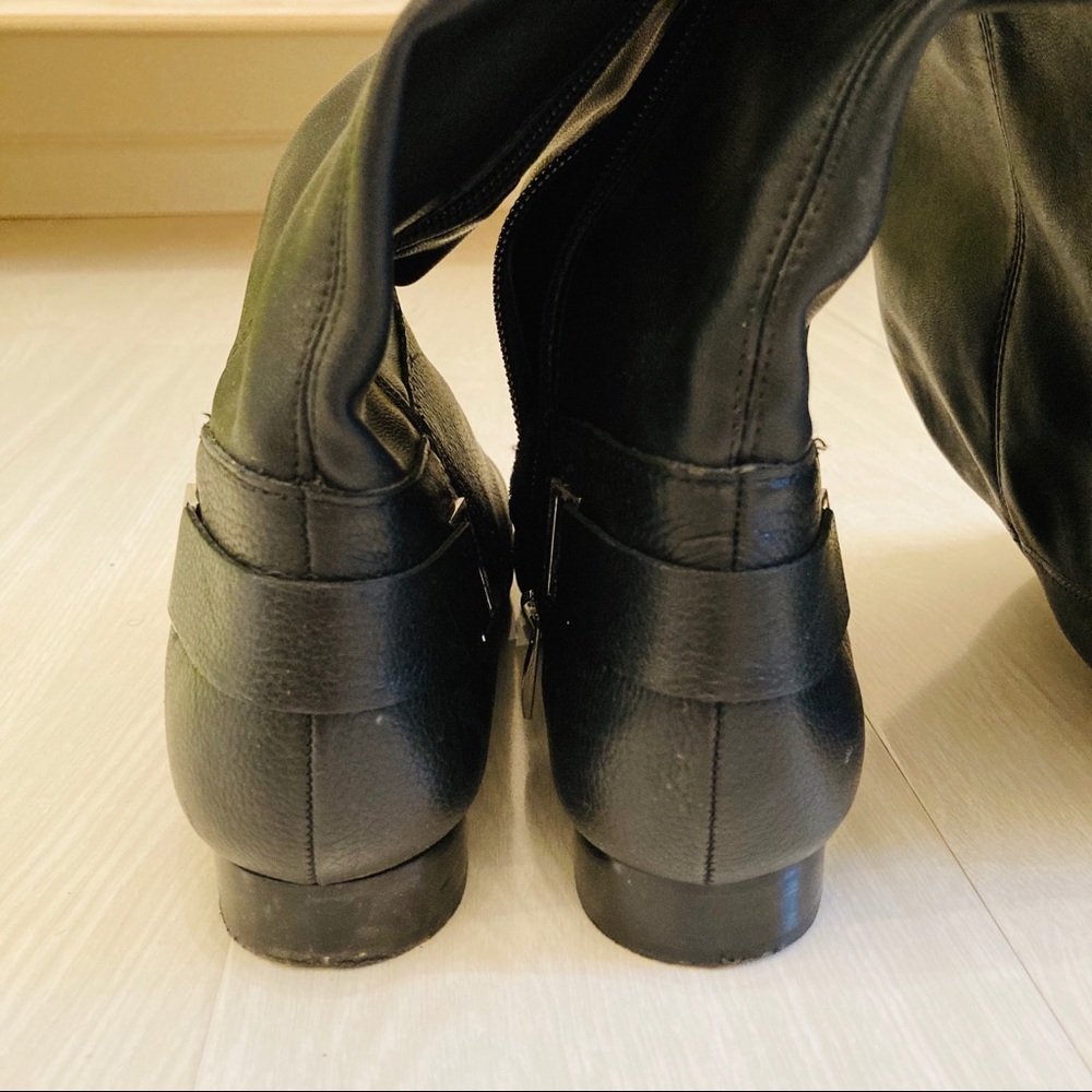 French Connection Black Over the Knee Boots - Picture 4 of 9